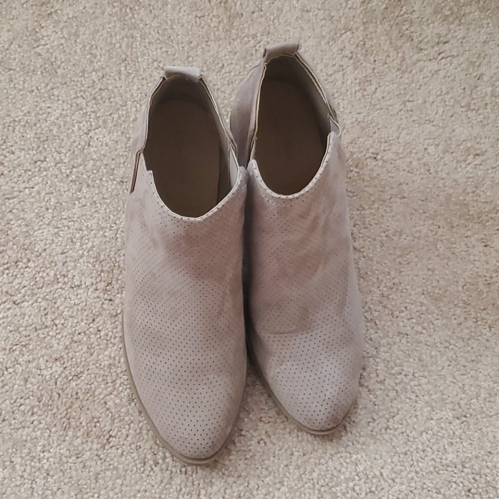 Tan booties